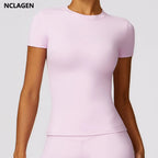 Breathable Sports Running T-Shirt | Women's Yoga Gym Activewear Top