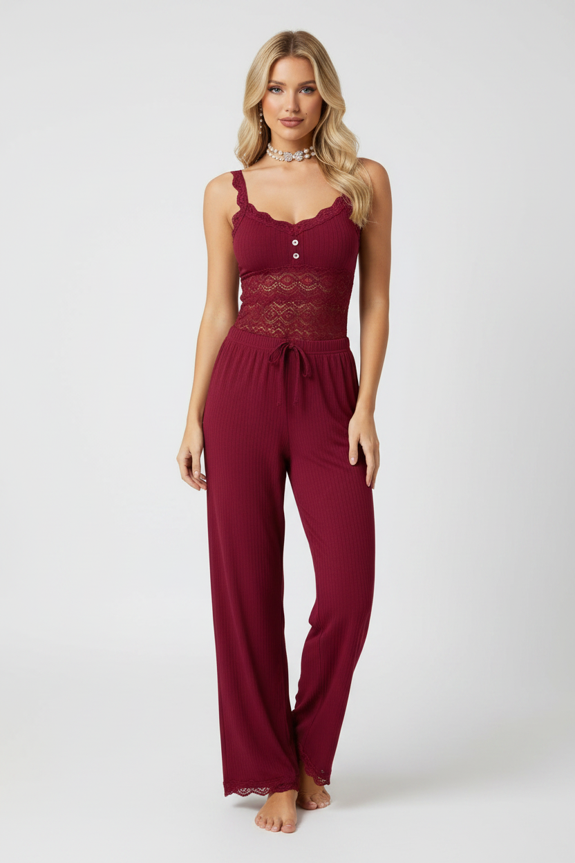 Wine Red - Front Full-Body Hero Shot